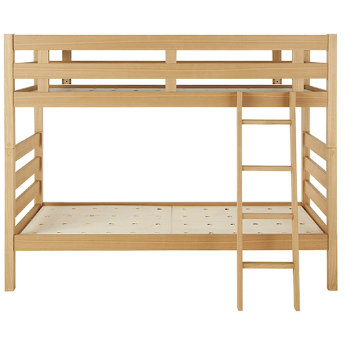 木製２段ベッド オーク材突板