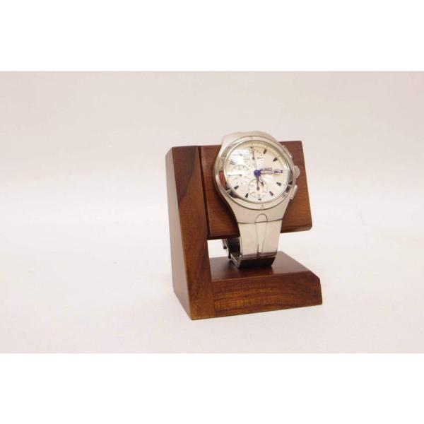 ユニゾン 木製腕時計スタンド モデル4 ”レスト＆ディスプレイ” チークウッド ナチュラル仕上げ