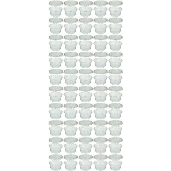 cuoca プラスチックプリンカップ 90ml(ふた付) 50個
