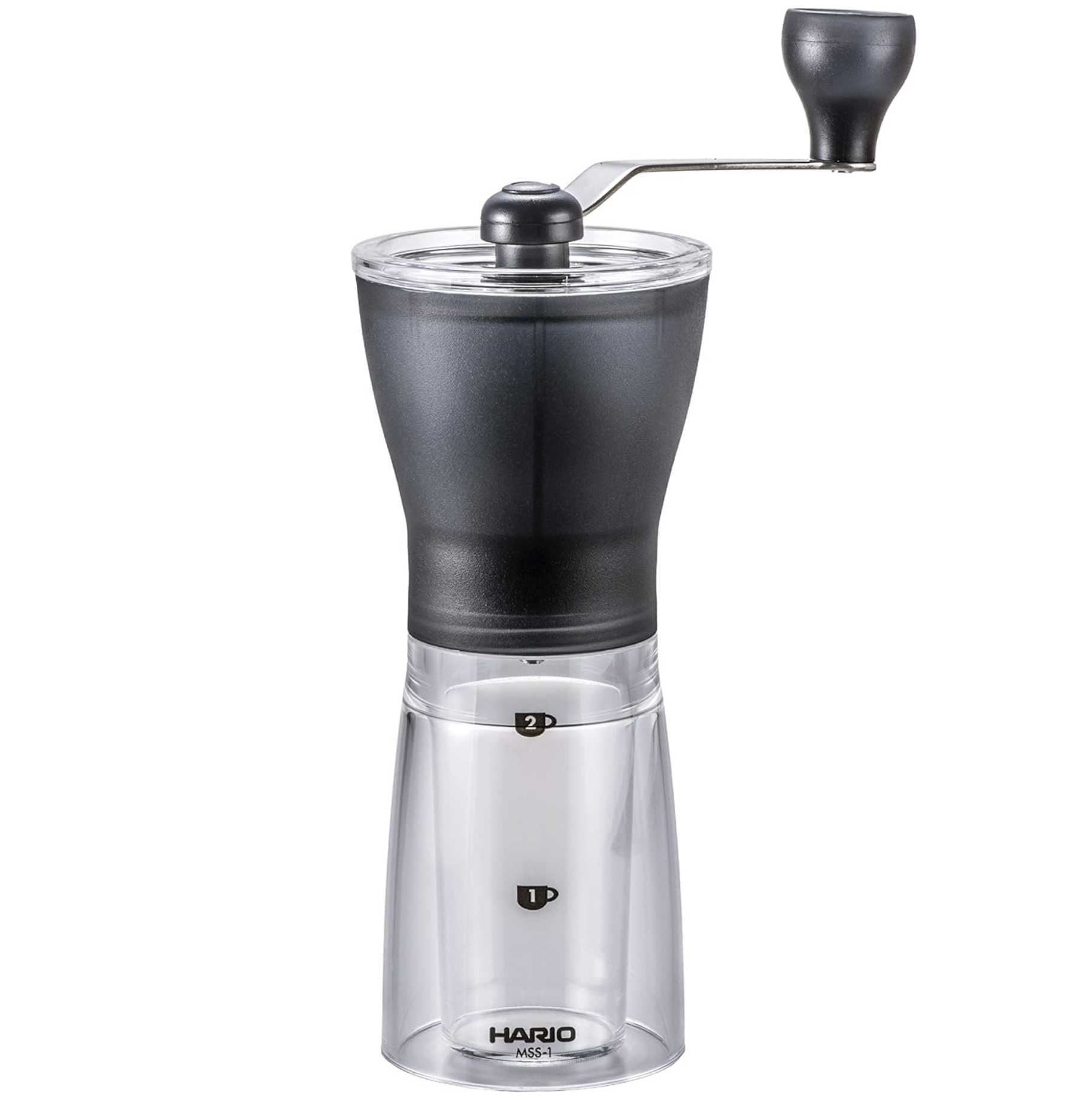 HARIO(ハリオ) コーヒーミル 透明ブラック