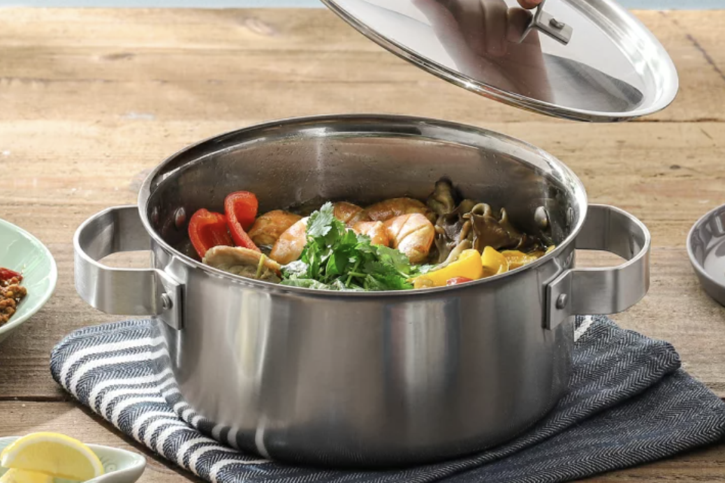 クリステル Lシリーズ 深鍋 両手鍋 22cm フタ無し IH対応 909-3 【公式