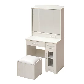 JKプラン ドレッサー 化粧台 コンパクト コンセント付き