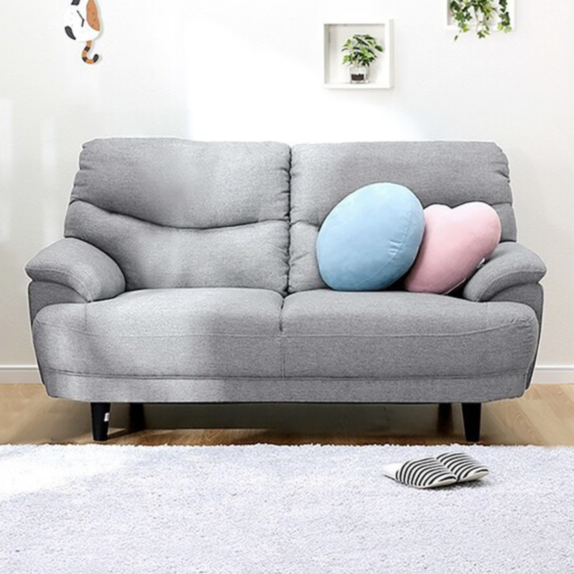 10/11までに引取必須！ニトリ / 3人用布張りソファ(キャッツ3 GY) ソファー 3人用布張りソファ(キャッツ3 GY) ニトリ ソファベッド 10/11まで