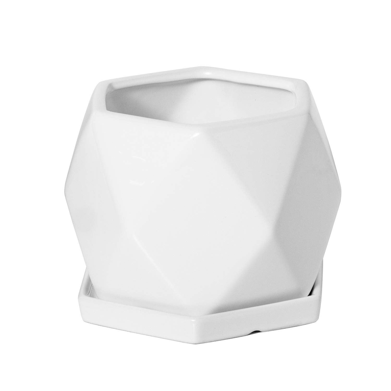 Ekirlin 陶器鉢 植木鉢 皿付き