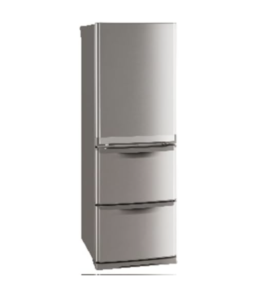 3ドア冷凍冷蔵庫 ウォームステンレス（MITSUBISHI）