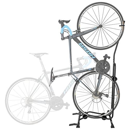 プレミアム品質の垂直および水平調整可能な自転車フロアパーキングラック（CyclingDeal）