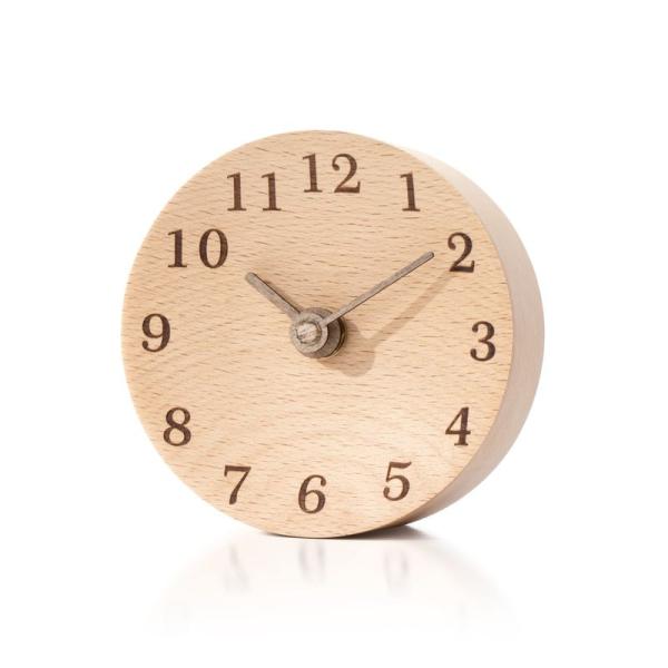 MIOSU まるい木製置き時計