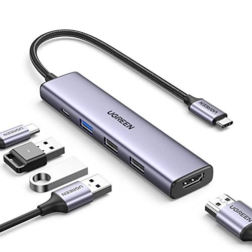 【Revodok】 105 USB C ハブ 5-IN-1 HDMI 出力USB ハブ Type-C