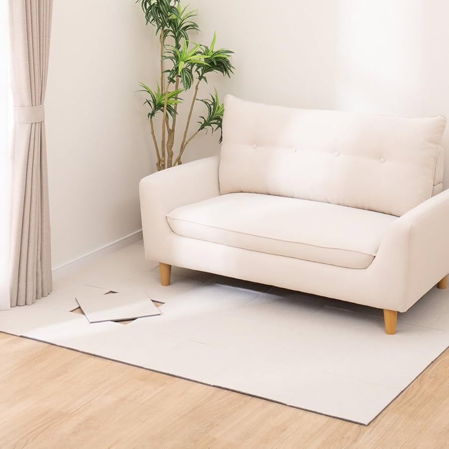 洗える吸着タイルマット 消臭・厚手タイプ(BE)【玄関先迄納品】　30×30cm(9枚入り) 45×45cm(8枚入り)