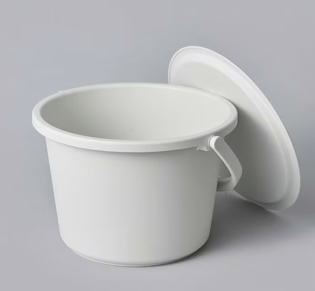 【無印良品 公式】ポリプロピレンバケツ・フタ付（7．5L） 約幅31×奥行29×高さ20cm