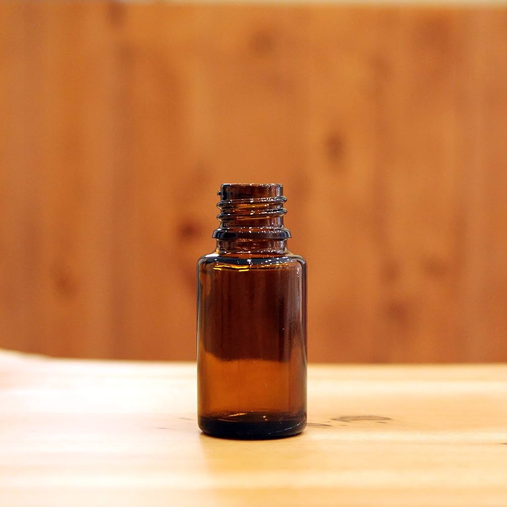 アロマテラピー専用 遮光瓶 茶色 15ml